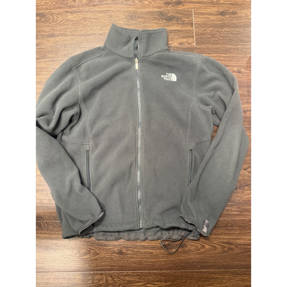 The North Face Vintage Charcoal Grey Denali / TKA Full-Zip Fleece Jacket Medium